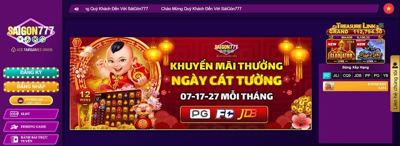 Saigon777 – Khuyến mãi Tân Thủ, +50K trải nghiệm